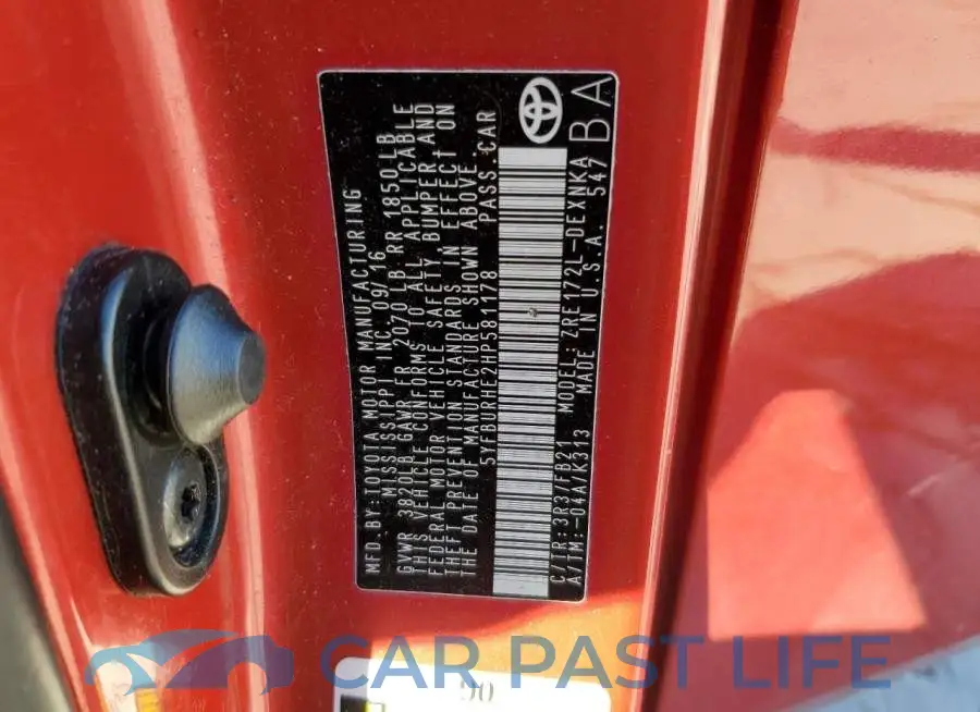 5YFBURHE2HP581178# 13