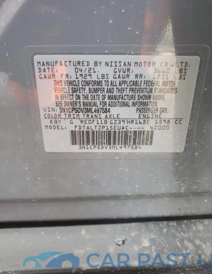 3N1CP5DV3ML497584# 13