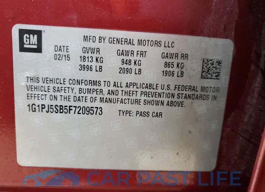 1G1PJ5SB5F7209573# 12