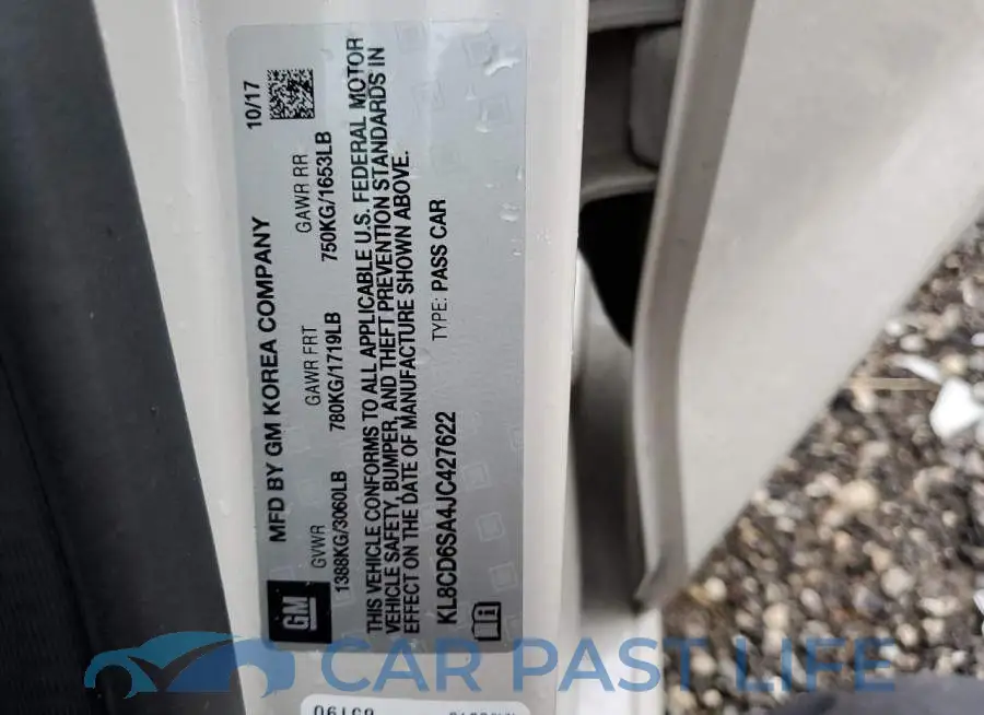 KL8CD6SA4JC427622# 12
