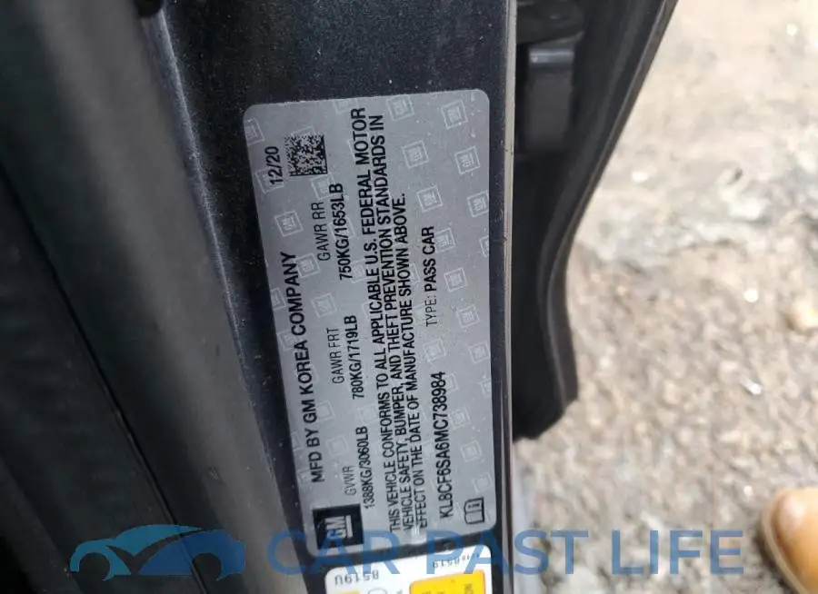 KL8CF6SA6MC738984# 12