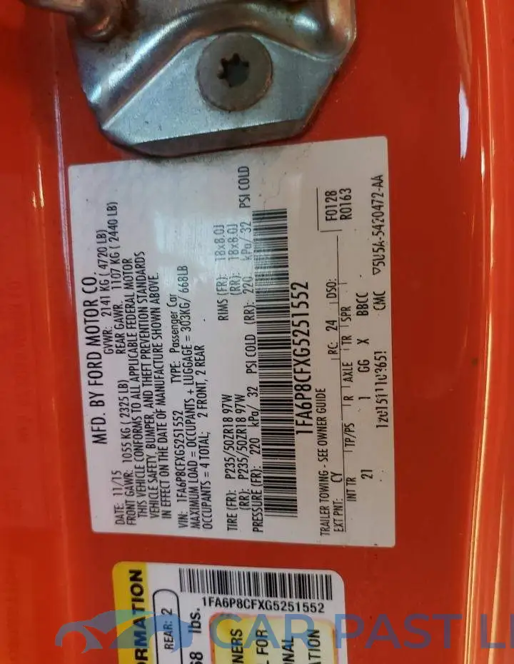 1FA6P8CFXG5251552# 13