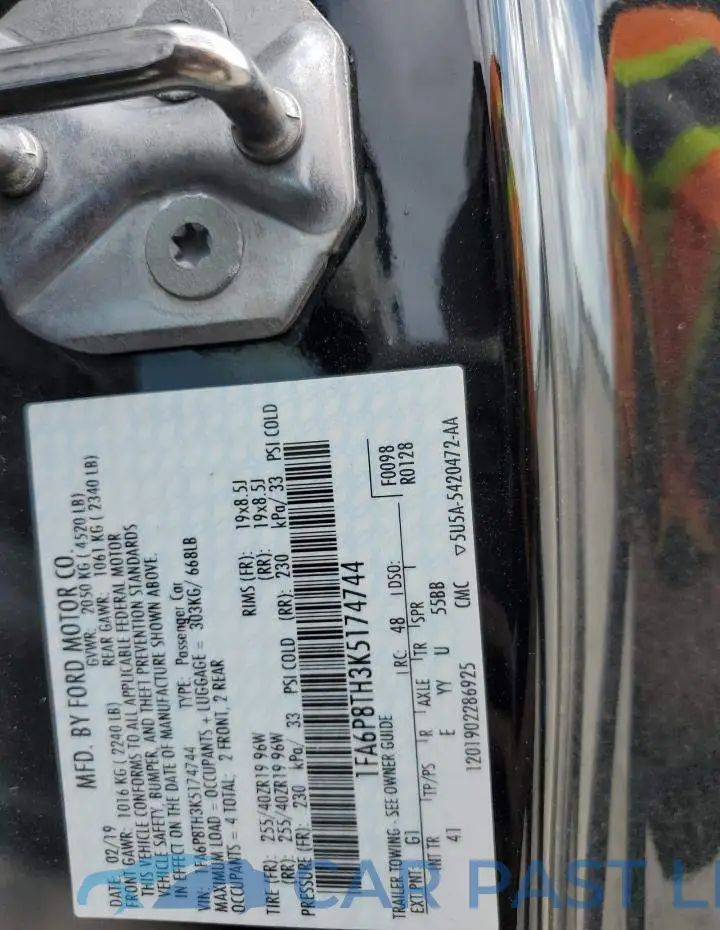 1FA6P8TH3K5174744# 12