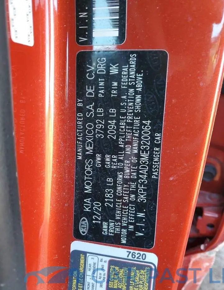 3KPF34AD3ME320064# 12