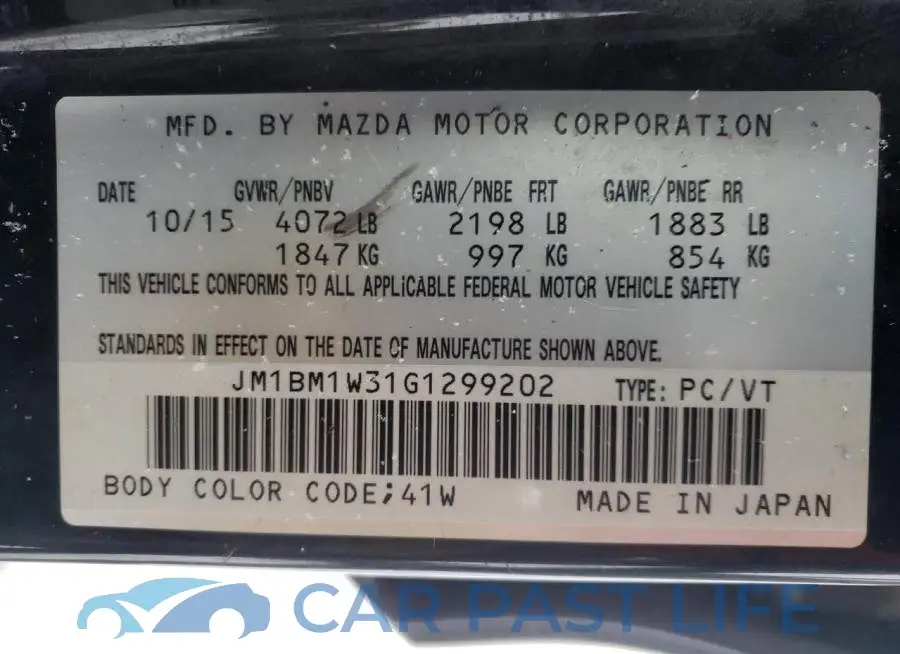 JM1BM1W31G1299202# 12