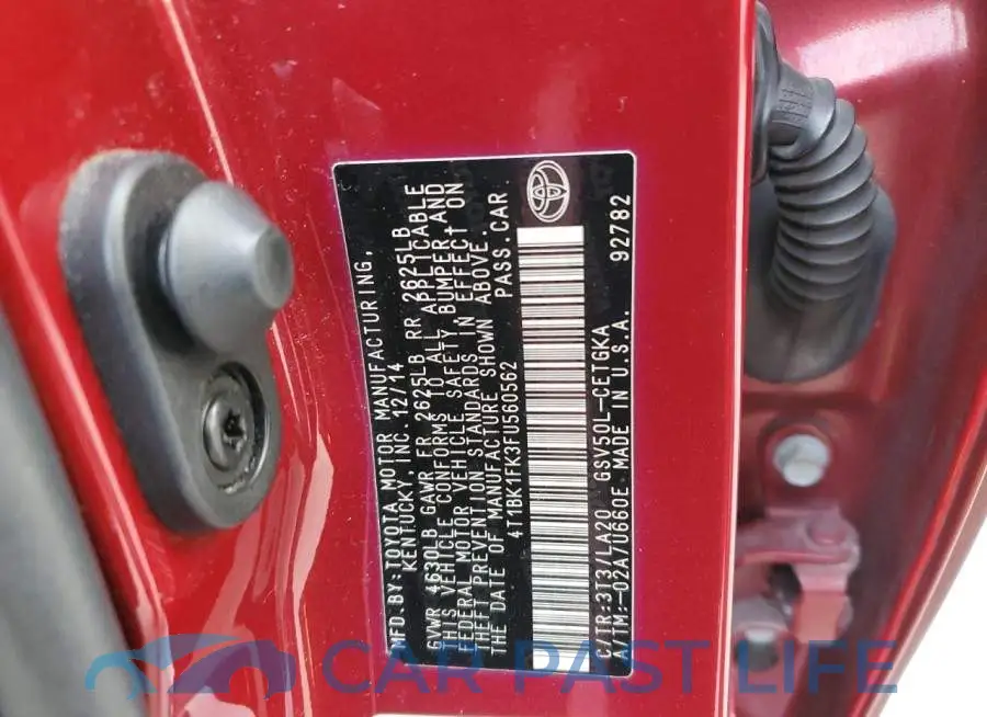 4T1BK1FK3FU560562# 13