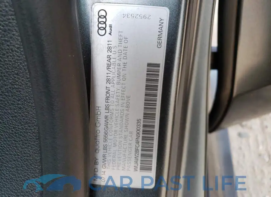 WUAW2BFC4FN900335# 13