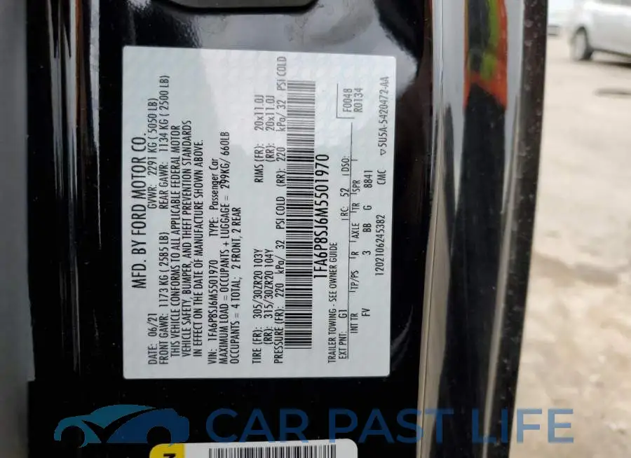 1FA6P8SJ6M5501970# 12