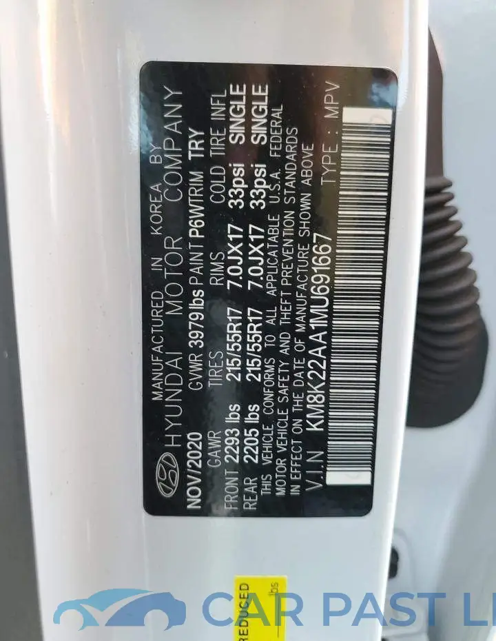 KM8K22AA1MU691667# 13
