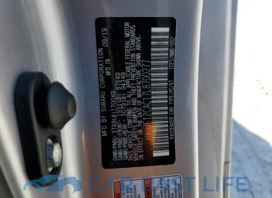 JF1ZCAC17L8700277# 12