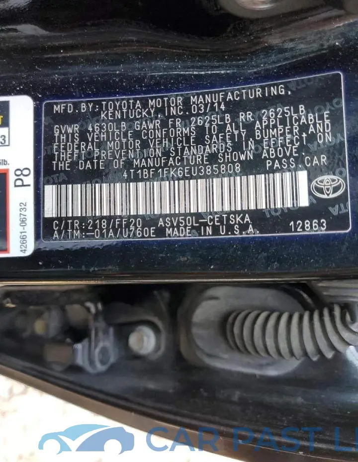 4T1BF1FK6EU385808# 10