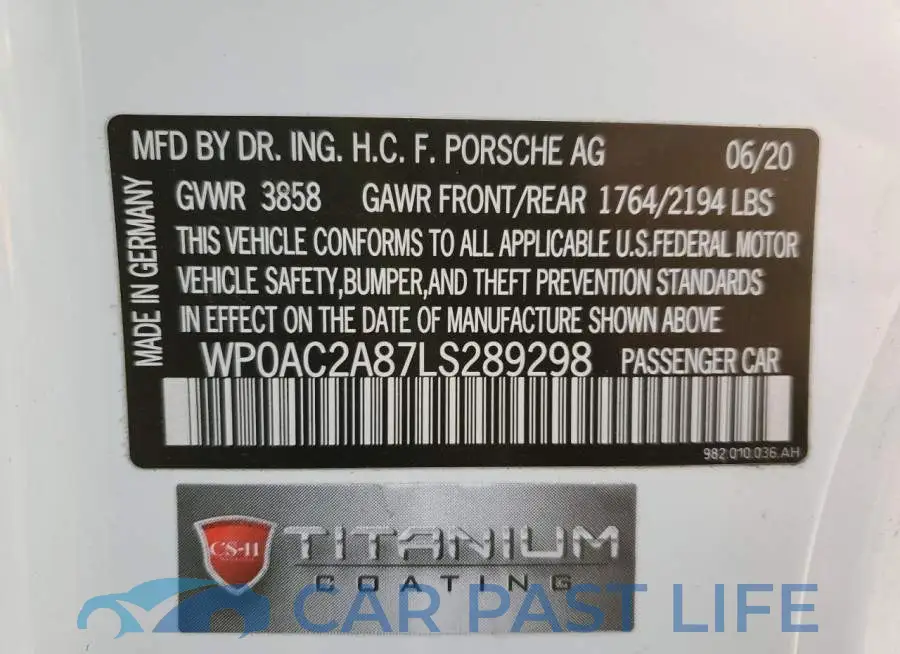 WP0AC2A87LS289298# 13