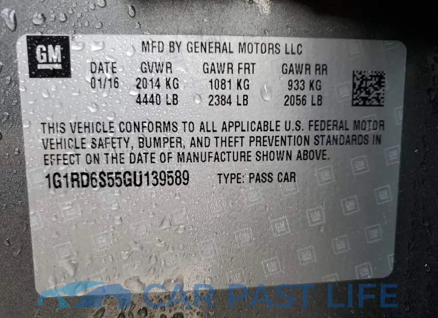 1G1RD6S55GU139589# 12