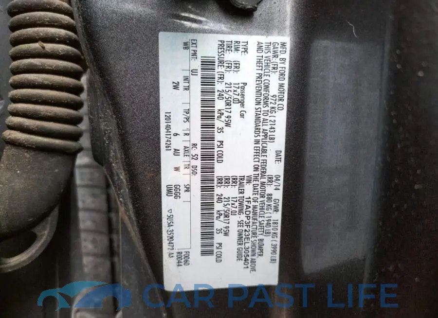 1FADP3F23EL305401# 10