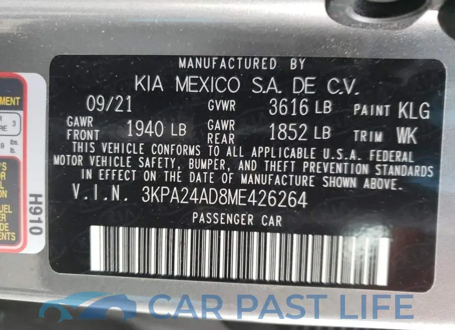 3KPA24AD8ME426264# 12