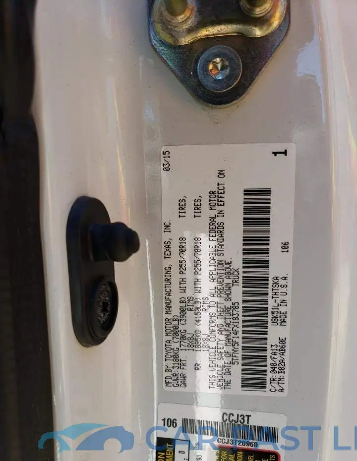 5TFNY5F14FX183785# 13