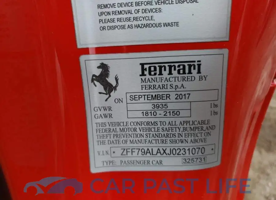 ZFF79ALAXJ0231070# 10