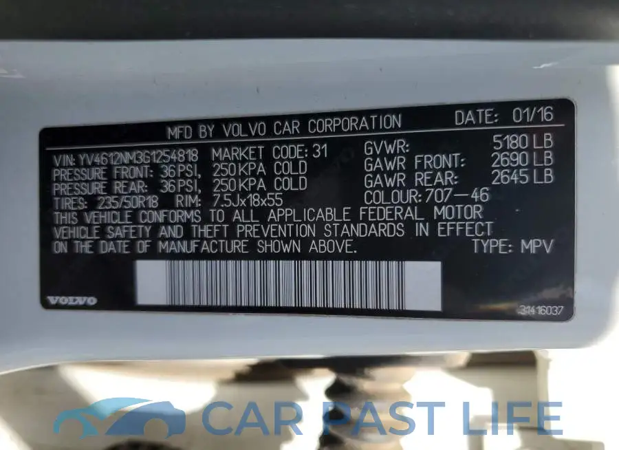 YV4612NM3G1254818# 12