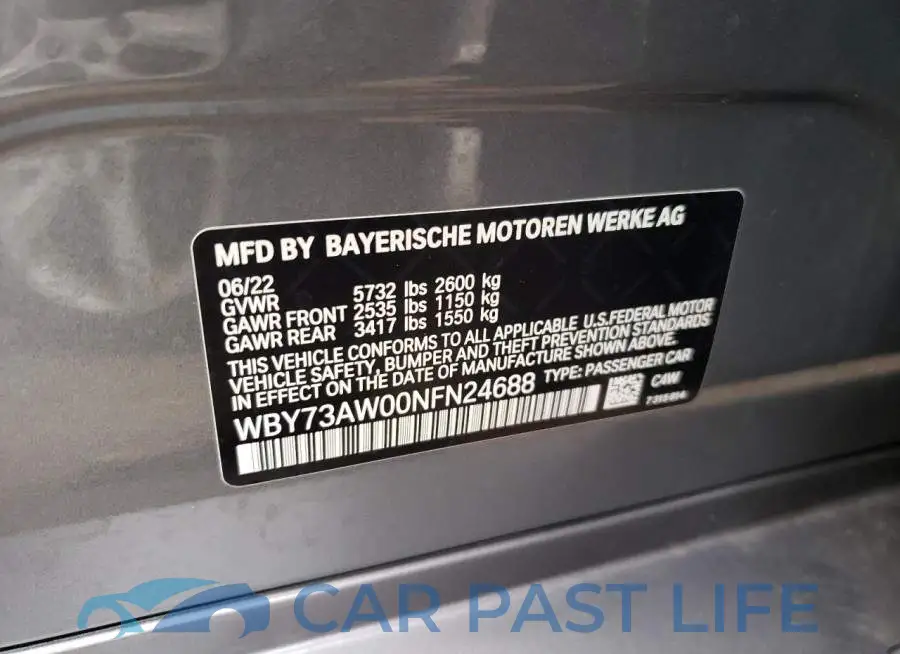WBY73AW00NFN24688# 12