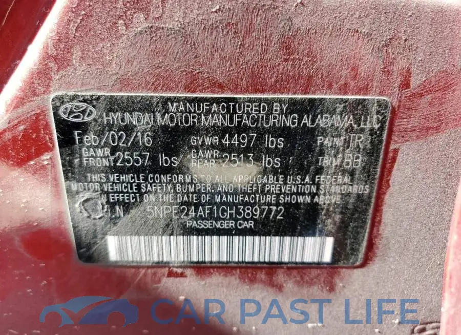 5NPE24AF1GH389772# 12