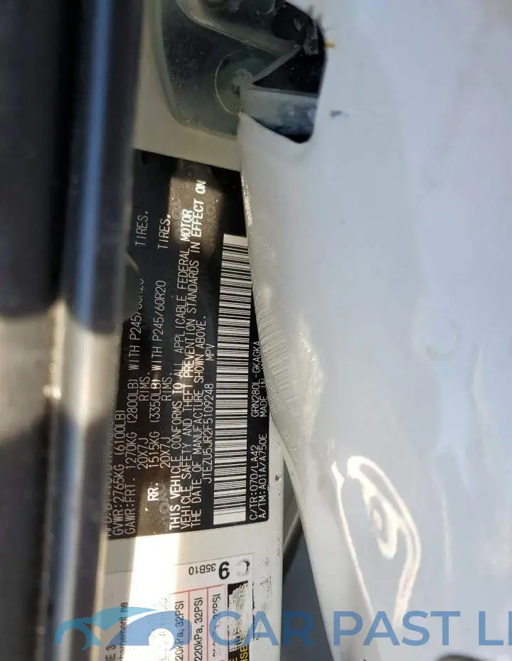 JTEZU5JR2F5109248# 13