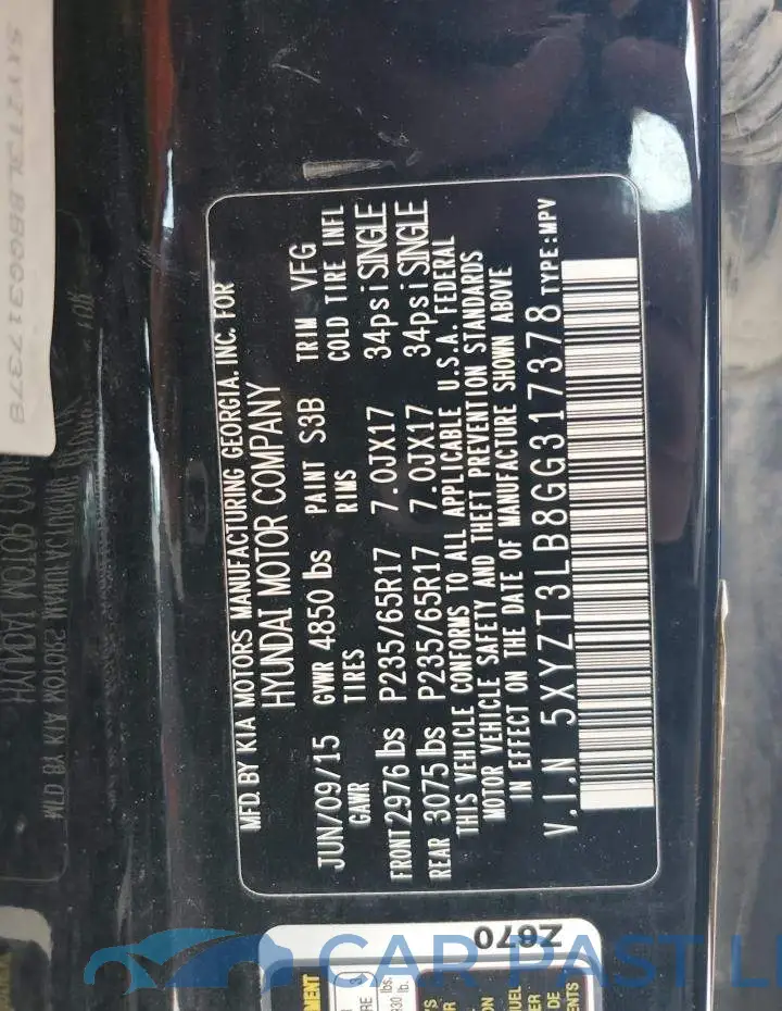 5XYZT3LB8GG317378# 13