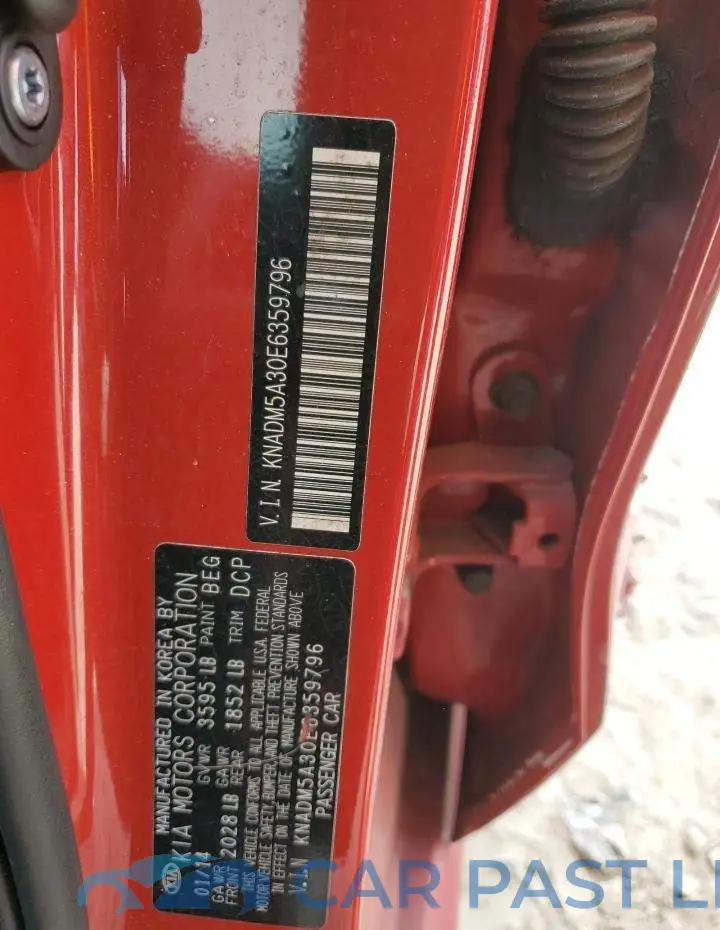KNADM5A30E6359796# 12