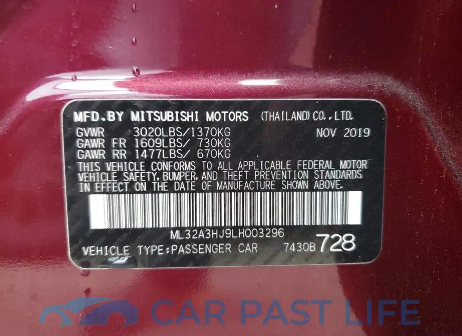 ML32A3HJ9LH003296# 12