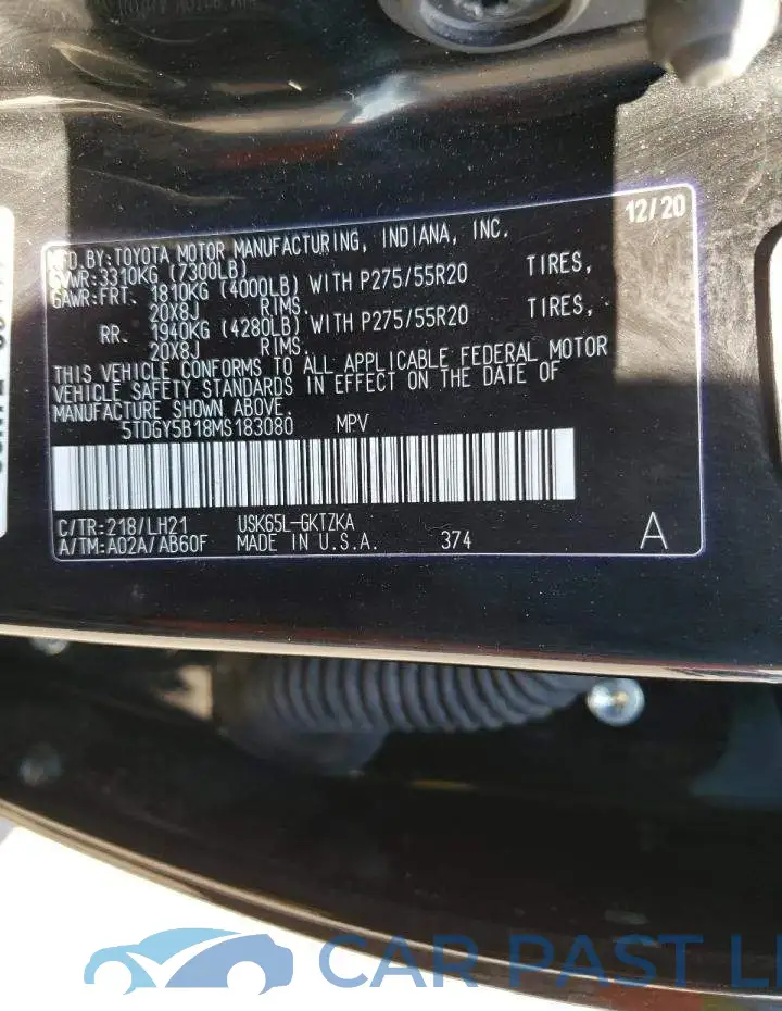 5TDGY5B18MS183080# 13
