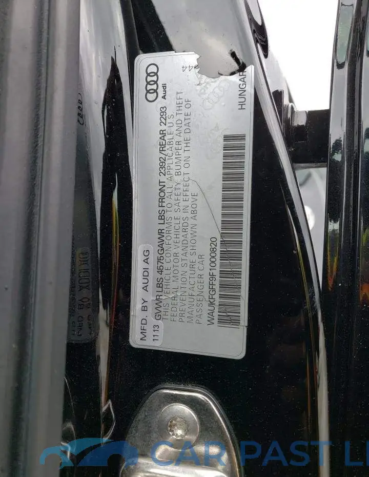 WAUKFGFF9F1000820# 12