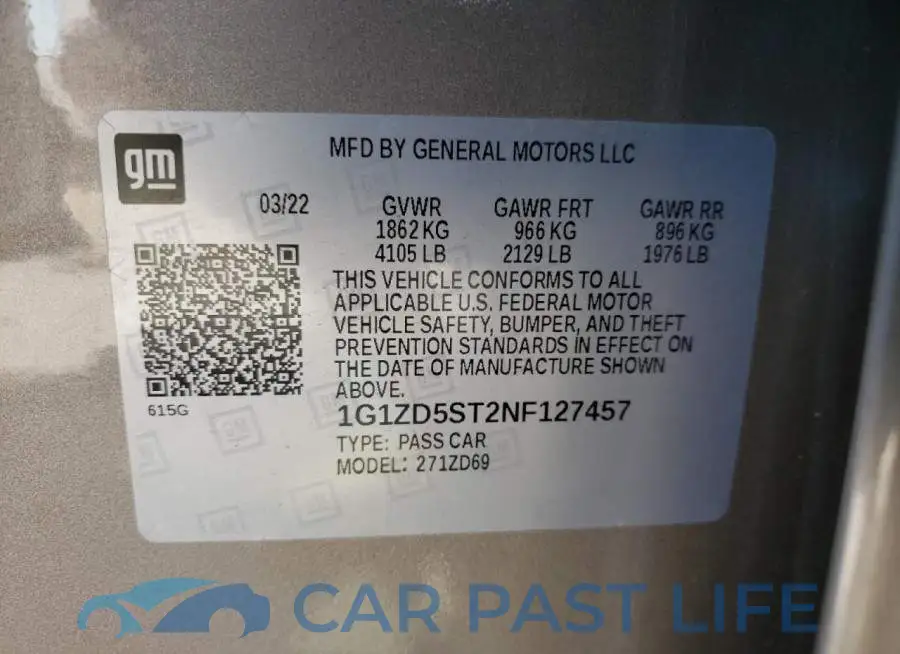 1G1ZD5ST2NF127457# 12