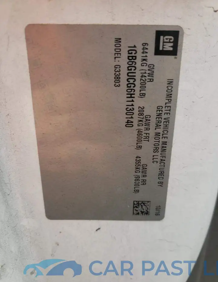 1GB6GUCG6H1130140# 12