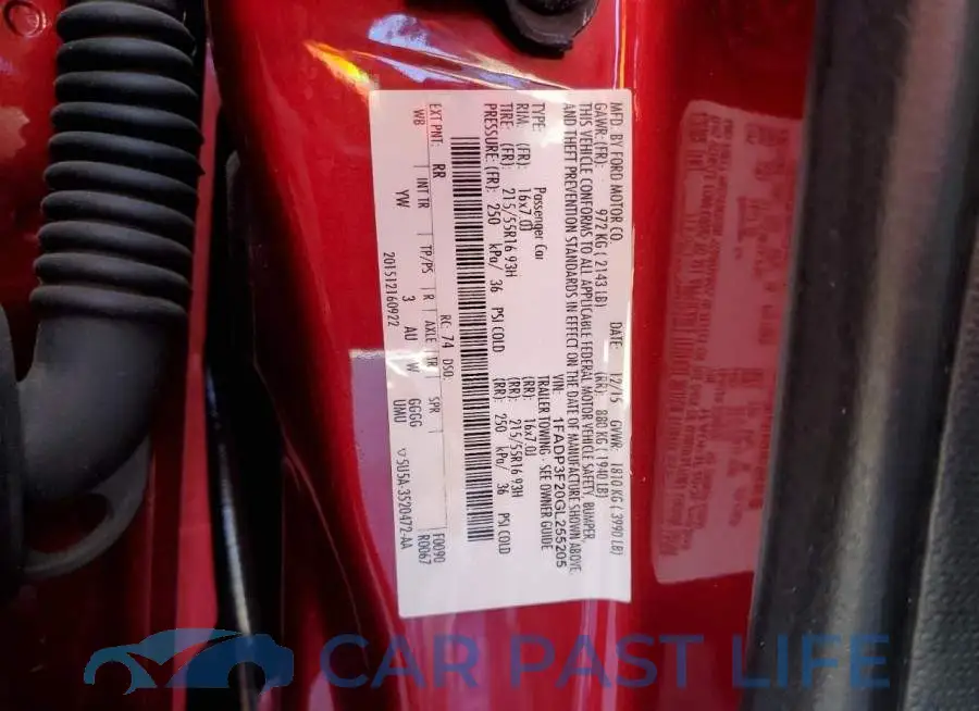 1FADP3F20GL255205# 12