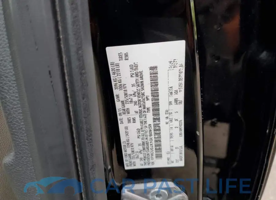 1FMCU0JX1GUB09059# 13