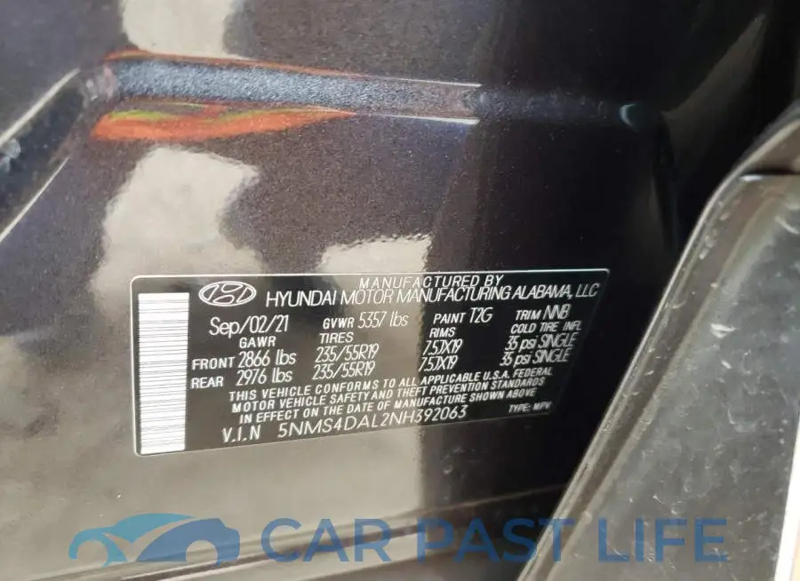 5NMS4DAL2NH392063# 13