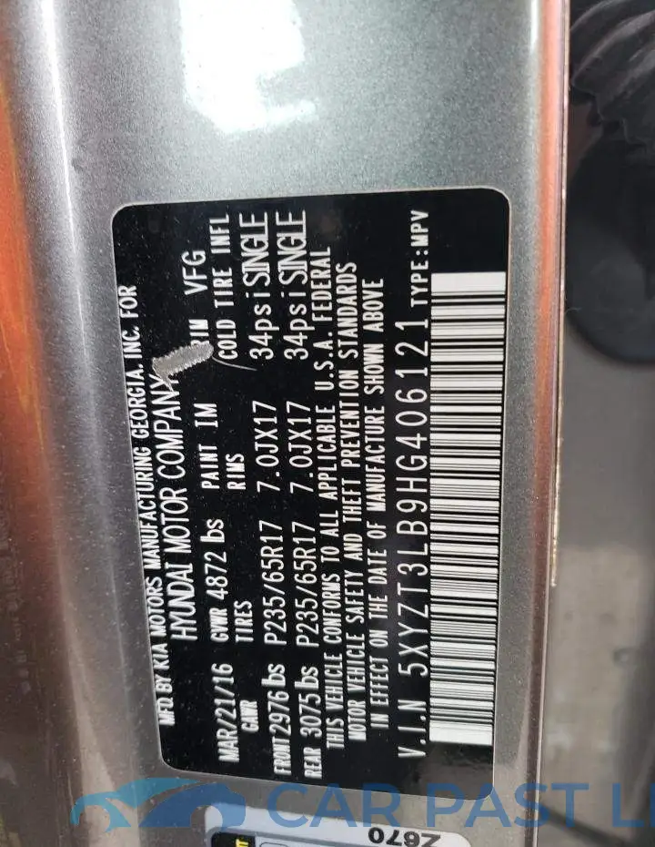 5XYZT3LB9HG406121# 13