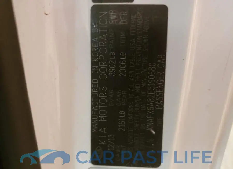 KNAFX6A82E5190680# 13