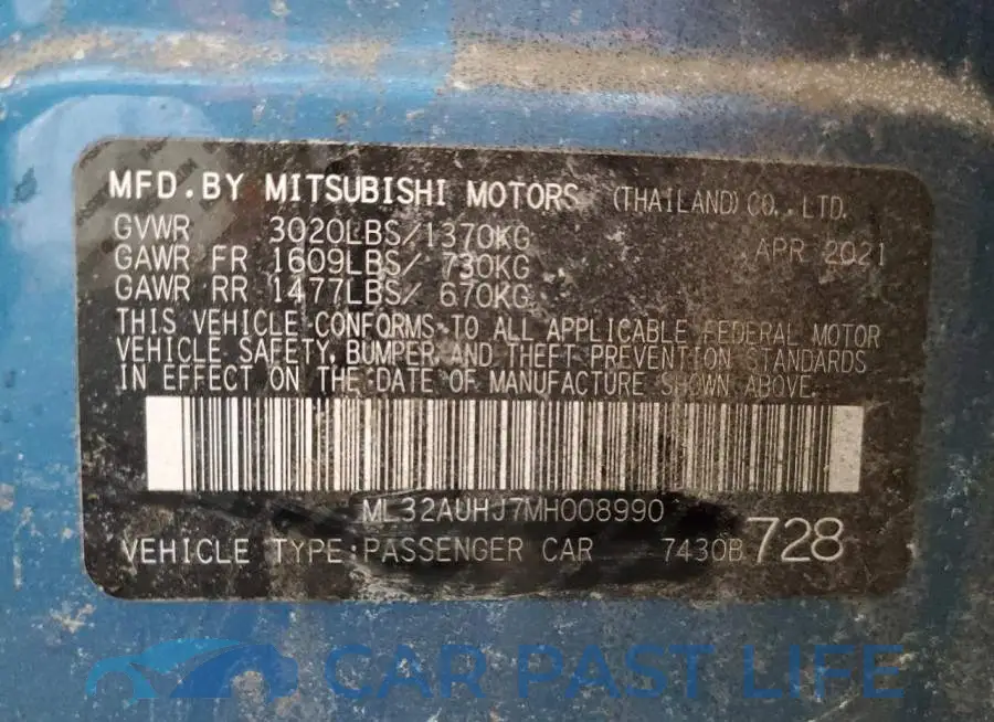 ML32AUHJ7MH008990# 12