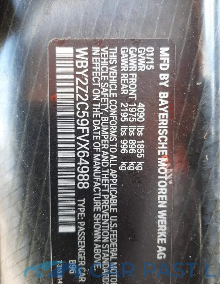 WBY2Z2C59FVX64988# 12