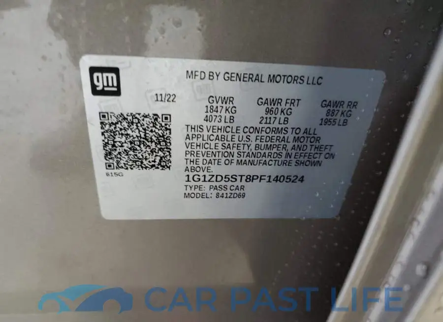 1G1ZD5ST8PF140524# 12