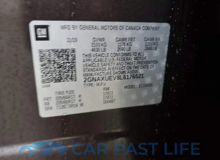 2GNAXUEV8L6176521# 14