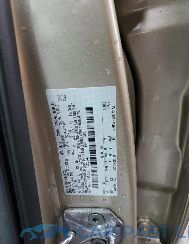 1FMCU0GD6HUC76547# 13