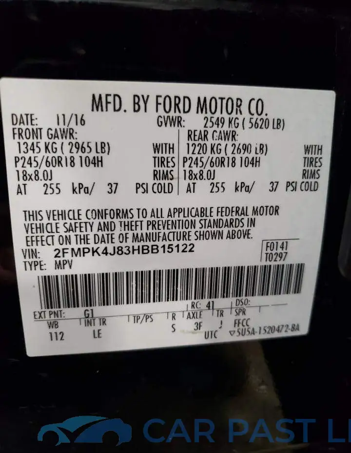2FMPK4J83HBB15122# 12