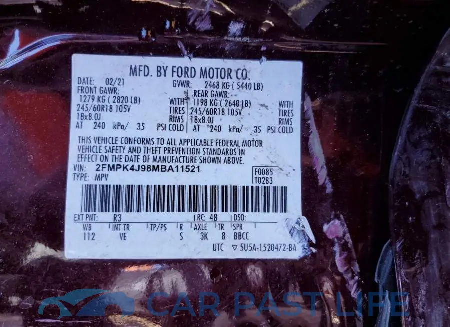 2FMPK4J98MBA11521# 13