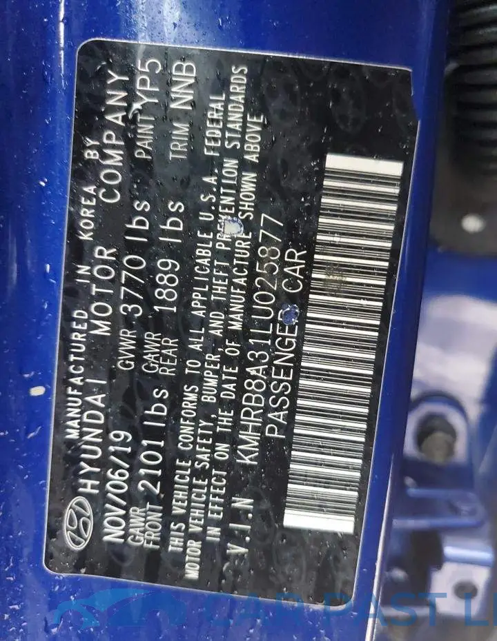 KMHRB8A31LU025877# 13