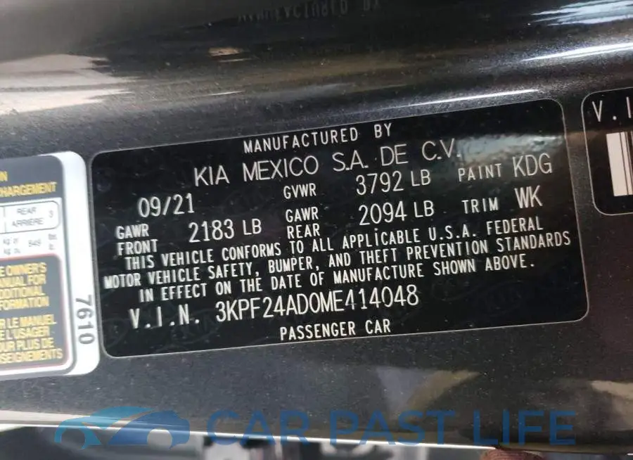 3KPF24AD0ME414048# 12
