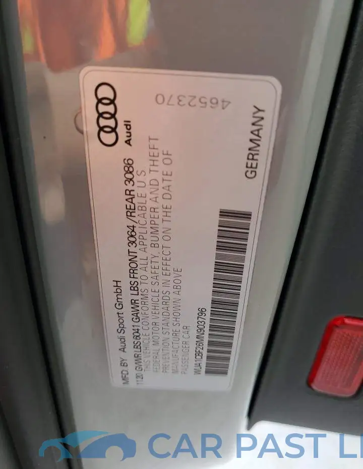 WUA1CBF26MN903796# 13