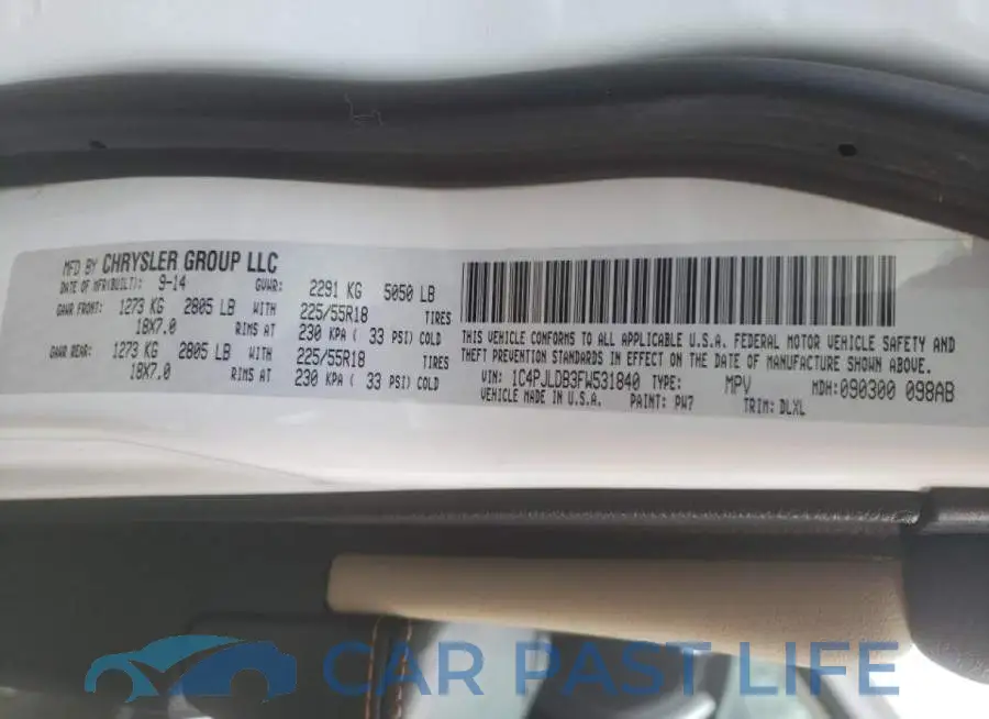 1C4PJLDB3FW531840# 14