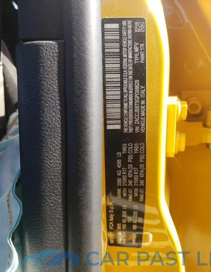 ZACCJBBT5GPD98629# 10