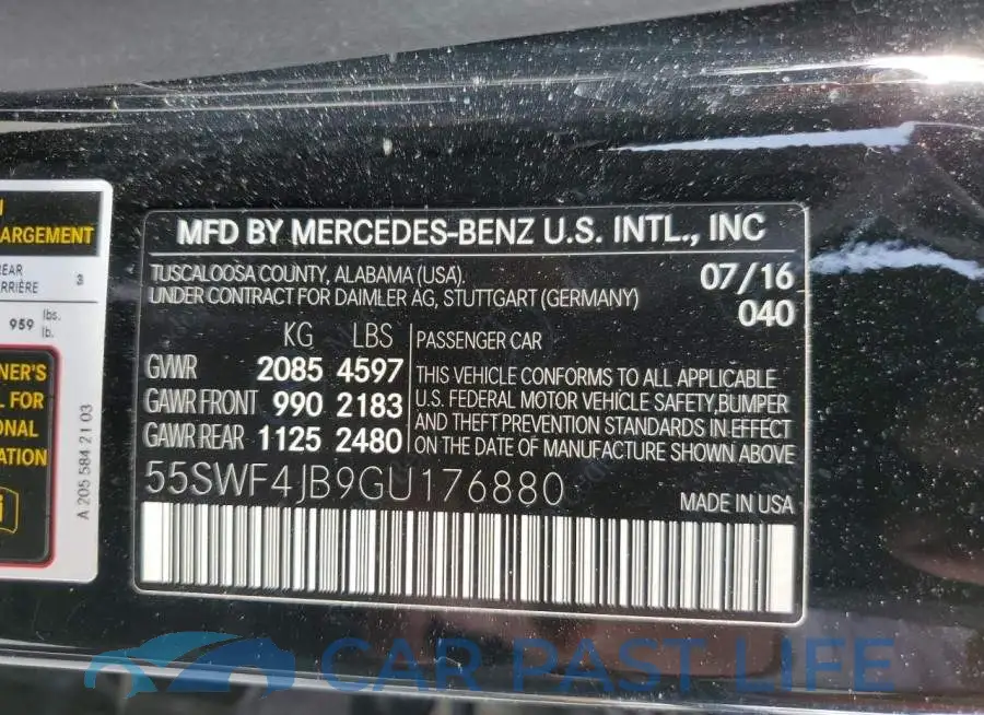 55SWF4JB9GU176880# 12